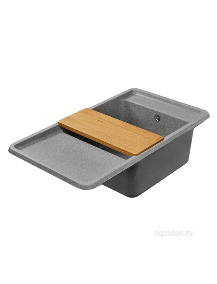 Купить Мойка для кухни из литого мрамора AQUATON Беллис 87 серый 1A724832BS230 (1a724832bs230) по цене 14719 руб., в Санкт-Петебруге в интернет магазине 100-Систем, а также дургие товары AQUATON из раздела Накладные мойки и Кухонные мойки
