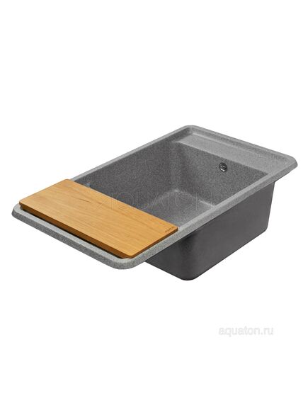 Купить Мойка для кухни из литого мрамора AQUATON Беллис 87 серый 1A724832BS230 (1a724832bs230) по цене 14719 руб., в Санкт-Петебруге в интернет магазине 100-Систем, а также дургие товары AQUATON из раздела Накладные мойки и Кухонные мойки