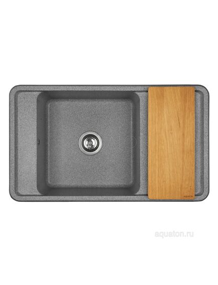 Купить Мойка для кухни из литого мрамора AQUATON Беллис 87 серый 1A724832BS230 (1a724832bs230) по цене 14719 руб., в Санкт-Петебруге в интернет магазине 100-Систем, а также дургие товары AQUATON из раздела Накладные мойки и Кухонные мойки