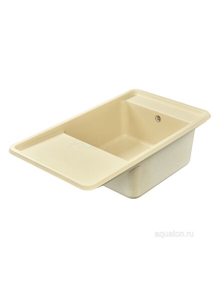 Купить Мойка для кухни из литого мрамора AQUATON Беллис 87 шампань 1A724832BS290 (1a724832bs290) по цене 14718.7 руб., в Санкт-Петебруге в интернет магазине 100-Систем, а также дургие товары AQUATON из раздела Накладные мойки и Кухонные мойки