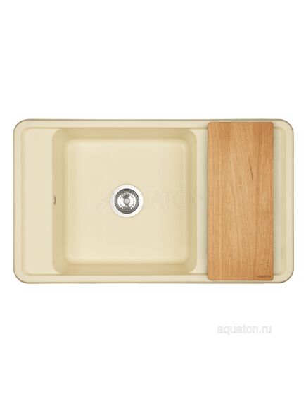 Купить Мойка для кухни из литого мрамора AQUATON Беллис 87 шампань 1A724832BS290 (1a724832bs290) по цене 14718.7 руб., в Санкт-Петебруге в интернет магазине 100-Систем, а также дургие товары AQUATON из раздела Накладные мойки и Кухонные мойки