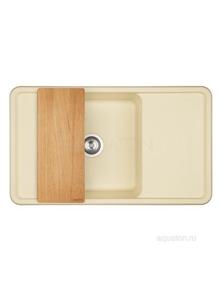 Купить Мойка для кухни из литого мрамора AQUATON Беллис 87 шампань 1A724832BS290 (1a724832bs290) по цене 14718.7 руб., в Санкт-Петебруге в интернет магазине 100-Систем, а также дургие товары AQUATON из раздела Накладные мойки и Кухонные мойки