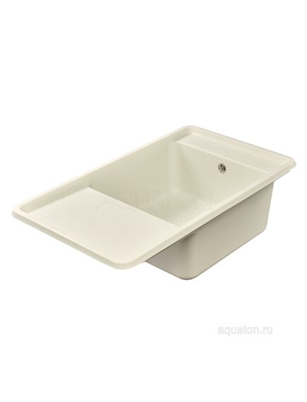 Купить Мойка для кухни из литого мрамора AQUATON Беллис 87 жемчуг 1A724832BS240 (1a724832bs240) по цене 14719 руб., в Санкт-Петебруге в интернет магазине 100-Систем, а также дургие товары AQUATON из раздела Накладные мойки и Кухонные мойки
