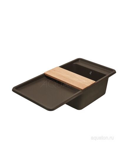 Купить Мойка для кухни из литого мрамора AQUATON Беллис 97 кофе 1A725132BS280 (1a725132bs280) по цене 18633 руб., в Санкт-Петебруге в интернет магазине 100-Систем, а также дургие товары AQUATON из раздела Накладные мойки и Кухонные мойки