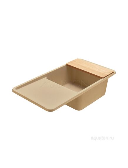 Купить Мойка для кухни из литого мрамора AQUATON Беллис 97 латте 1A725132BS260 (1a725132bs260) по цене 18632.7 руб., в Санкт-Петебруге в интернет магазине 100-Систем, а также дургие товары AQUATON из раздела Накладные мойки и Кухонные мойки