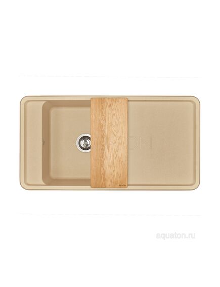Купить Мойка для кухни из литого мрамора AQUATON Беллис 97 латте 1A725132BS260 (1a725132bs260) по цене 18632.7 руб., в Санкт-Петебруге в интернет магазине 100-Систем, а также дургие товары AQUATON из раздела Накладные мойки и Кухонные мойки