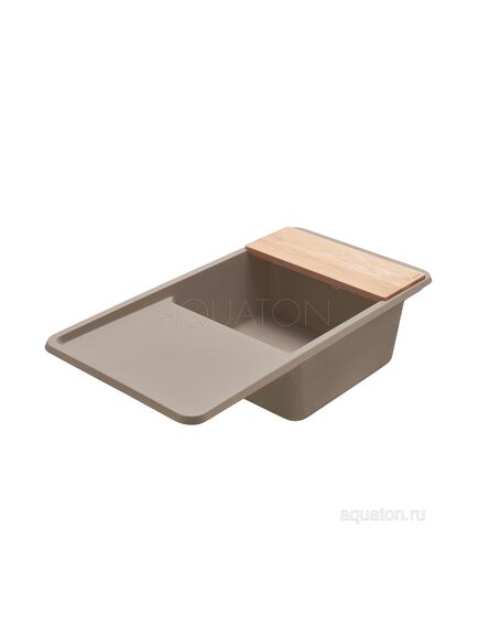 Купить Мойка для кухни из литого мрамора AQUATON Беллис 97 серый  шёлк 1A725132BS250 (1a725132bs250) по цене 18633 руб., в Санкт-Петебруге в интернет магазине 100-Систем, а также дургие товары AQUATON из раздела Накладные мойки и Кухонные мойки