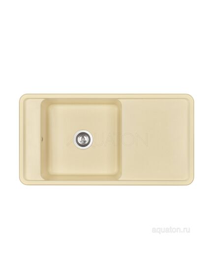 Купить Мойка для кухни из литого мрамора AQUATON Беллис 97 шампань 1A725132BS290 (1a725132bs290) по цене 18632.7 руб., в Санкт-Петебруге в интернет магазине 100-Систем, а также дургие товары AQUATON из раздела Накладные мойки и Кухонные мойки