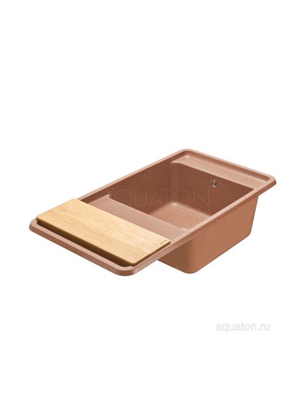 Купить Мойка для кухни из литого мрамора AQUATON Беллис 97 терракотовый 1A725132BS270 (1a725132bs270) по цене 18633 руб., в Санкт-Петебруге в интернет магазине 100-Систем, а также дургие товары AQUATON из раздела Накладные мойки и Кухонные мойки