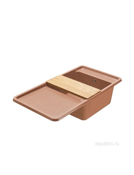 Купить Мойка для кухни из литого мрамора AQUATON Беллис 97 терракотовый 1A725132BS270 (1a725132bs270) по цене 18633 руб., в Санкт-Петебруге в интернет магазине 100-Систем, а также дургие товары AQUATON из раздела Накладные мойки и Кухонные мойки