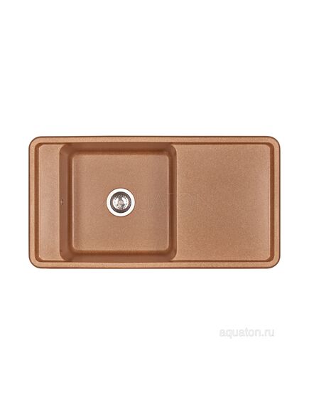Купить Мойка для кухни из литого мрамора AQUATON Беллис 97 терракотовый 1A725132BS270 (1a725132bs270) по цене 18633 руб., в Санкт-Петебруге в интернет магазине 100-Систем, а также дургие товары AQUATON из раздела Накладные мойки и Кухонные мойки