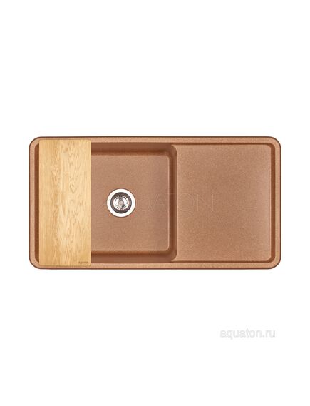 Купить Мойка для кухни из литого мрамора AQUATON Беллис 97 терракотовый 1A725132BS270 (1a725132bs270) по цене 18633 руб., в Санкт-Петебруге в интернет магазине 100-Систем, а также дургие товары AQUATON из раздела Накладные мойки и Кухонные мойки