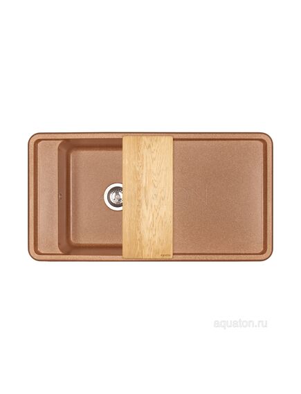 Купить Мойка для кухни из литого мрамора AQUATON Беллис 97 терракотовый 1A725132BS270 (1a725132bs270) по цене 18633 руб., в Санкт-Петебруге в интернет магазине 100-Систем, а также дургие товары AQUATON из раздела Накладные мойки и Кухонные мойки