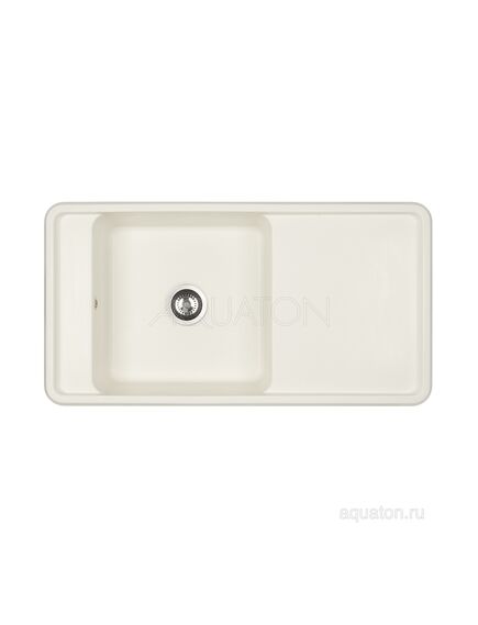 Купить Мойка для кухни из литого мрамора AQUATON Беллис 97 жемчуг 1A725132BS240 (1a725132bs240) по цене 18633 руб., в Санкт-Петебруге в интернет магазине 100-Систем, а также дургие товары AQUATON из раздела Накладные мойки и Кухонные мойки