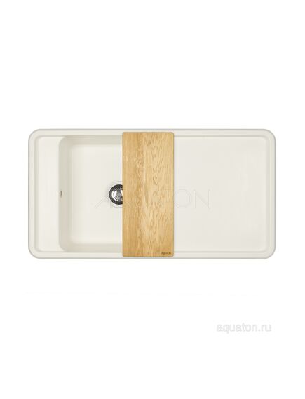 Купить Мойка для кухни из литого мрамора AQUATON Беллис 97 жемчуг 1A725132BS240 (1a725132bs240) по цене 18633 руб., в Санкт-Петебруге в интернет магазине 100-Систем, а также дургие товары AQUATON из раздела Накладные мойки и Кухонные мойки