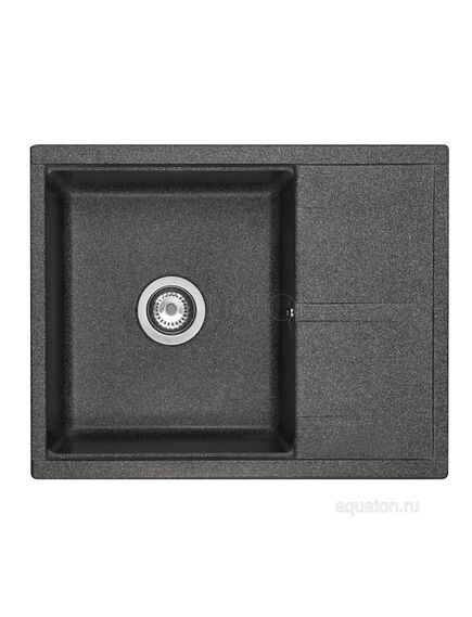 Купить Мойка для кухни из литого мрамора AQUATON Делия 65 графит 1A718632DE210 (1a718632de210) по цене 9826 руб., в Санкт-Петебруге в интернет магазине 100-Систем, а также дургие товары AQUATON из раздела Накладные мойки и Кухонные мойки