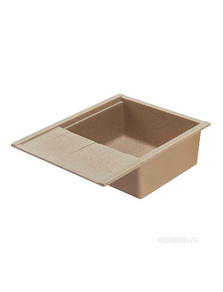 Купить Мойка для кухни из литого мрамора AQUATON Делия 65 песочный 1A718632DE220 (1a718632de220) по цене 9826 руб., в Санкт-Петебруге в интернет магазине 100-Систем, а также дургие товары AQUATON из раздела Накладные мойки и Кухонные мойки