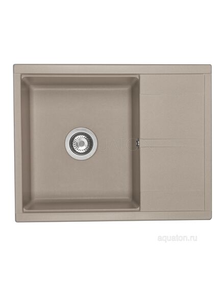 Купить Мойка для кухни из литого мрамора AQUATON Делия 65 серый шёлк 1A718632DE250 (1a718632de250) по цене 9826 руб., в Санкт-Петебруге в интернет магазине 100-Систем, а также дургие товары AQUATON из раздела Накладные мойки и Кухонные мойки