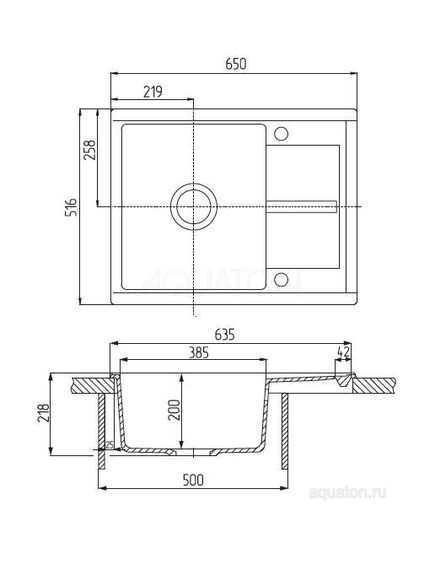 Купить Мойка для кухни из литого мрамора AQUATON Делия 65 серый шёлк 1A718632DE250 (1a718632de250) по цене 9826 руб., в Санкт-Петебруге в интернет магазине 100-Систем, а также дургие товары AQUATON из раздела Накладные мойки и Кухонные мойки