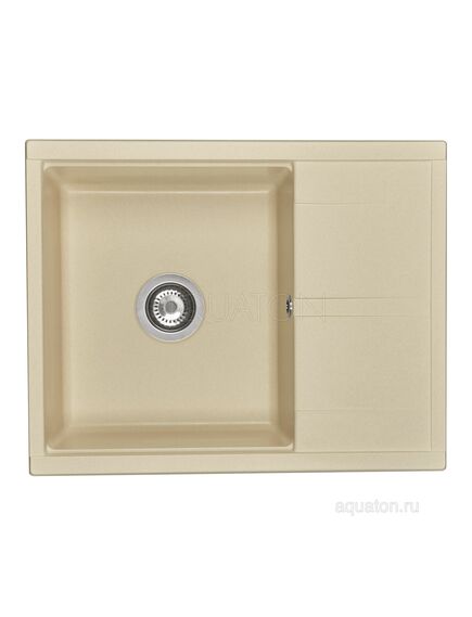 Купить Мойка для кухни из литого мрамора AQUATON Делия 65 шампань 1A718632DE290 (1a718632de290) по цене 9826 руб., в Санкт-Петебруге в интернет магазине 100-Систем, а также дургие товары AQUATON из раздела Накладные мойки и Кухонные мойки