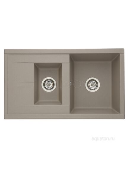 Купить Мойка для кухни из литого мрамора AQUATON Делия 87 серый шёлк 1A716232DE250 (1a716232de250) по цене 14719 руб., в Санкт-Петебруге в интернет магазине 100-Систем, а также дургие товары AQUATON из раздела Накладные мойки и Кухонные мойки