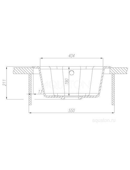 Купить Мойка для кухни из литого мрамора AQUATON Мида круглая графит 1A712732MD210 (1a712732md210) по цене 6684.7 руб., в Санкт-Петебруге в интернет магазине 100-Систем, а также дургие товары AQUATON из раздела Накладные мойки и Кухонные мойки