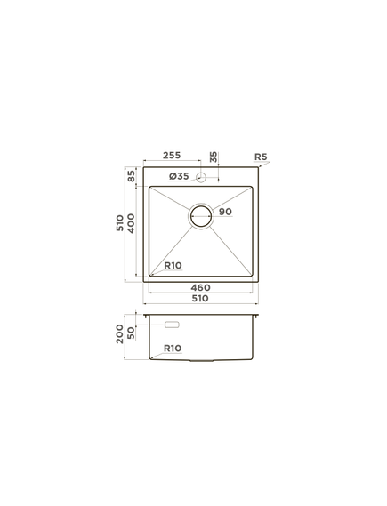 Купить Кухонная мойка Omoikiri Akisame 51-GB  нерж.сталь/графит  (4997013) по цене 55388 руб., в Санкт-Петебруге в интернет магазине 100-Систем, а также дургие товары Omoikiri из раздела Накладные мойки и Кухонные мойки