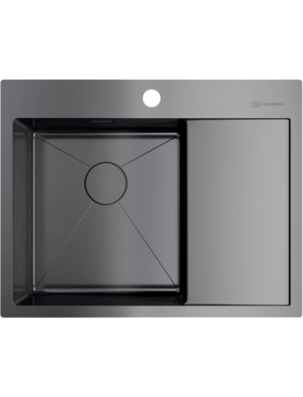 Купить Кухонная мойка Omoikiri Akisame 65-GM-L (4973097) по цене 65888 руб., в Санкт-Петебруге в интернет магазине 100-Систем, а также дургие товары Omoikiri из раздела Накладные мойки и Кухонные мойки