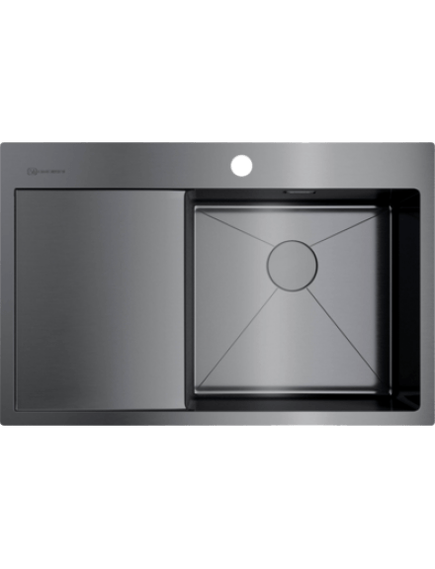 Купить Кухонная мойка Omoikiri Akisame 78-GM-R (4973100) по цене 68788 руб., в Санкт-Петебруге в интернет магазине 100-Систем, а также дургие товары Omoikiri из раздела Накладные мойки и Кухонные мойки