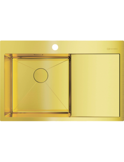 Купить Кухонная мойка Omoikiri Akisame 78-LG-L (4973085) по цене 68788 руб., в Санкт-Петебруге в интернет магазине 100-Систем, а также дургие товары Omoikiri из раздела Накладные мойки и Кухонные мойки