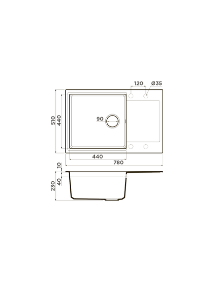 Купить Кухонная мойка Omoikiri Daisen-78-LB-BL (4993692) по цене 26588 руб., в Санкт-Петебруге в интернет магазине 100-Систем, а также дургие товары Omoikiri из раздела Накладные мойки и Кухонные мойки