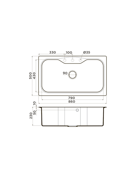 Купить Кухонная мойка Omoikiri Maru 86-GR Tetogranit/leningrad grey (4993574) по цене 37288 руб., в Санкт-Петебруге в интернет магазине 100-Систем, а также дургие товары Omoikiri из раздела Накладные мойки и Кухонные мойки