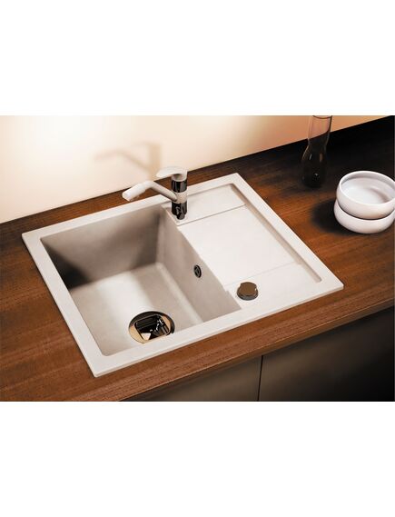 Купить Кухонная каменная мойка TOLERO Classic R-107 серая металлик (825040) по цене 9400 руб., в Санкт-Петебруге в интернет магазине 100-Систем, а также дургие товары TOLERO из раздела Накладные мойки и Кухонные мойки