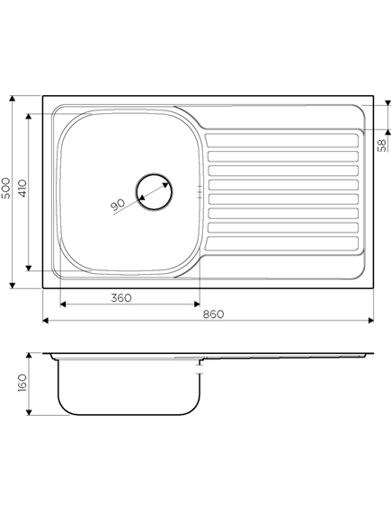 Купить Кухонная мойка Omoikiri Kashiogawa 86-IN 4993453 Нержавеющая сталь (4993453) по цене 12588 руб., в Санкт-Петебруге в интернет магазине 100-Систем, а также дургие товары Omoikiri из раздела Накладные мойки и Кухонные мойки