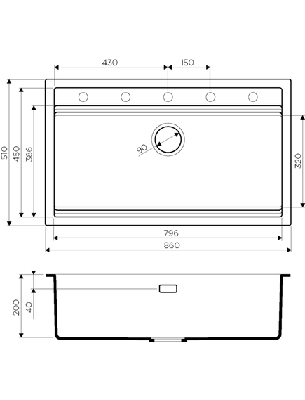 Купить Кухонная мойка Omoikiri Kitagawa 86-LB-AZ Artceramic/azur blue (4993026) по цене 61888 руб., в Санкт-Петебруге в интернет магазине 100-Систем, а также дургие товары Omoikiri из раздела Накладные мойки и Кухонные мойки