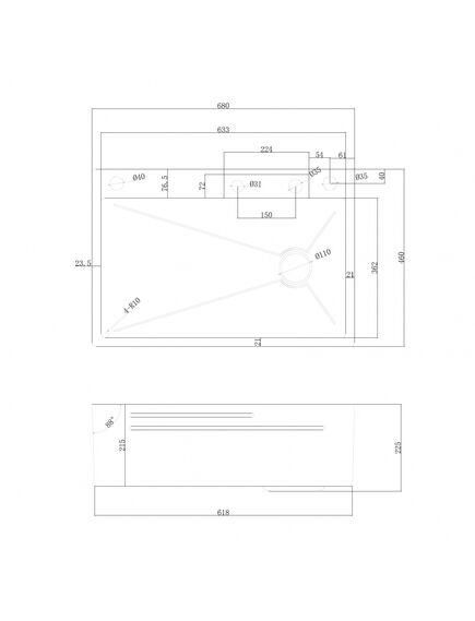 Купить Кухонная мойка ABBER Wasser Kreis AF2194 хром (af2194) по цене 25200 руб., в Санкт-Петебруге в интернет магазине 100-Систем, а также дургие товары ABBER из раздела Накладные мойки и Кухонные мойки