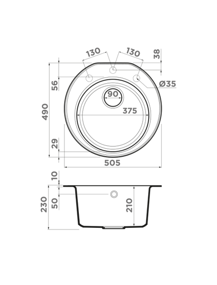 Купить Кухонная мойка Omoikiri Miya 50R-BE Tetogranit/ваниль (4993504) по цене 23188 руб., в Санкт-Петебруге в интернет магазине 100-Систем, а также дургие товары Omoikiri из раздела Накладные мойки и Кухонные мойки