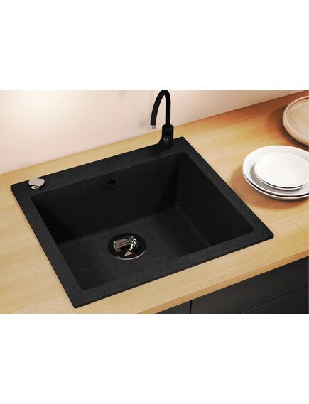 Купить Кухонная каменная мойка TOLERO Classic R-111 серая металлик (825071) по цене 9800 руб., в Санкт-Петебруге в интернет магазине 100-Систем, а также дургие товары TOLERO из раздела Накладные мойки и Кухонные мойки