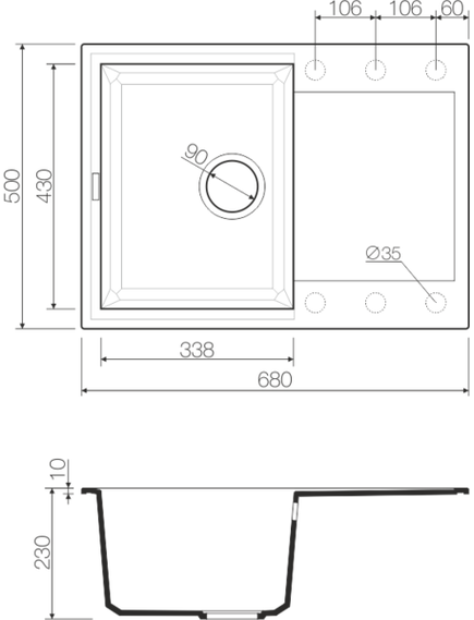 Купить Кухонная мойка Omoikiri Sakaime 68-DC Tetogranit/темный шоколад (4993192) по цене 22188 руб., в Санкт-Петебруге в интернет магазине 100-Систем, а также дургие товары Omoikiri из раздела Накладные мойки и Кухонные мойки