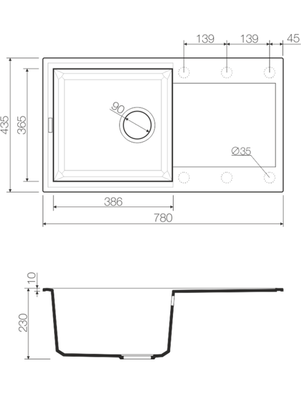 Купить Кухонная мойка Omoikiri Sakaime 78-SA Tetogranit/бежевый (4993113) по цене 34788 руб., в Санкт-Петебруге в интернет магазине 100-Систем, а также дургие товары Omoikiri из раздела Накладные мойки и Кухонные мойки