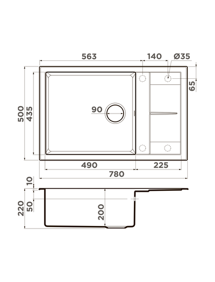Купить Кухонная мойка Omoikiri Sumi 78A-LB-GR Artceramic/leningrad grey   (4997102) по цене 44188 руб., в Санкт-Петебруге в интернет магазине 100-Систем, а также дургие товары Omoikiri из раздела Накладные мойки и Кухонные мойки