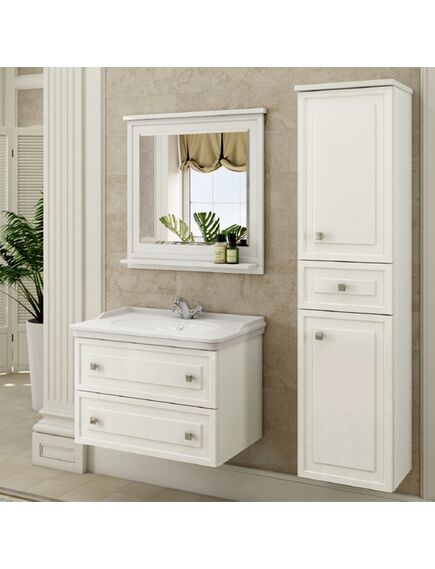 Купить COMFORTY. Зеркало "Феррара-80" белый глянец (00004151059) по цене 13640 руб., в Санкт-Петебруге в интернет магазине 100-Систем, а также дургие товары COMFORTY из раздела Зеркала и Мебель для ванной комнаты