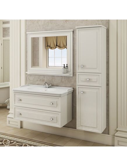 Купить COMFORTY. Зеркало "Феррара-100" белый глянец (00004147993) по цене 16720 руб., в Санкт-Петебруге в интернет магазине 100-Систем, а также дургие товары COMFORTY из раздела Зеркала и Мебель для ванной комнаты