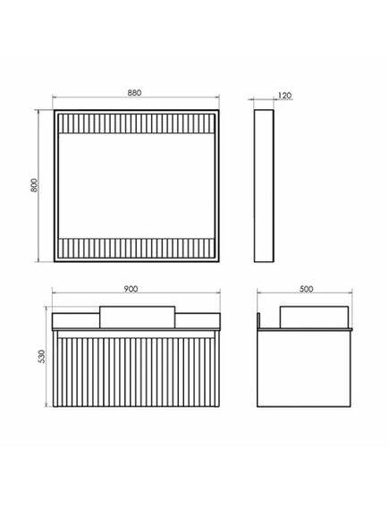 Купить COMFORTY. Зеркало-короб "Марсель-90" белый матовый, LED-подсветка, бесконтактный сенсор (00-00013685cf) по цене 29700 руб., в Санкт-Петебруге в интернет магазине 100-Систем, а также дургие товары COMFORTY из раздела Зеркала и Мебель для ванной комнаты