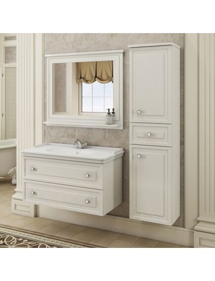 Купить Comforty. Зеркало "Феррара-100" белый (00004147993cf) по цене 16720 руб., в Санкт-Петебруге в интернет магазине 100-Систем, а также дургие товары COMFORTY из раздела Зеркала и Мебель для ванной комнаты
