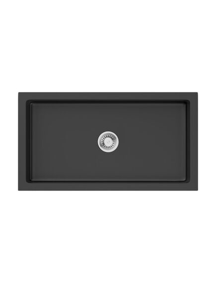 Купить Кухонная мойка Omoikiri Mikura 83-BL Natceramic/черный (4997081) по цене 132688 руб., в Санкт-Петебруге в интернет магазине 100-Систем, а также дургие товары Omoikiri из раздела Фронтальные мойки и Кухонные мойки