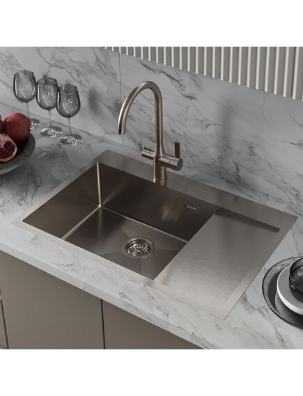 Купить Мойка, нерж. сталь, сатин, чаша слева, 780*510, Haze, IDDIS, HAZ78SLi77 (haz78sli77) по цене 38490 руб., в Санкт-Петебруге в интернет магазине 100-Систем, а также дургие товары IDDIS из раздела Накладные мойки и Кухонные мойки