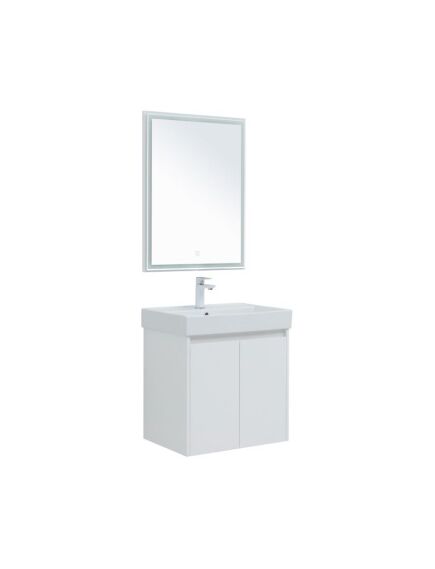 Купить Мебель для ванной Aquanet Nova Lite 60 белый глянец (2 дверцы) (302532) по цене 42598 руб., в Санкт-Петебруге в интернет магазине 100-Систем, а также дургие товары AQUANET из раздела Готовые решения для ванной комнаты и Мебель для ванной комнаты