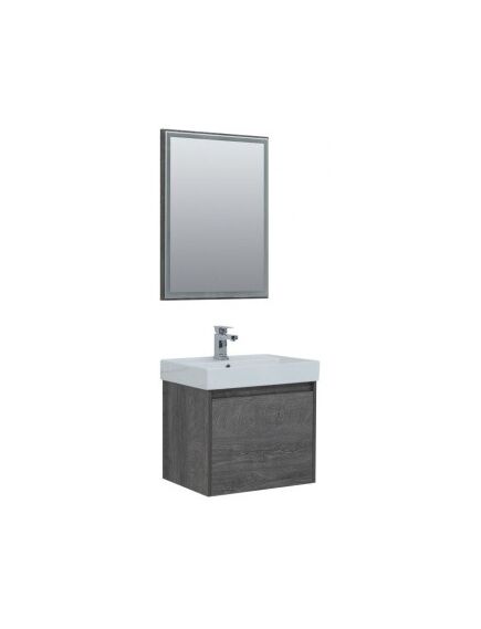 Купить Мебель для ванной Aquanet Nova Lite 60 дуб рошелье (1 ящик) (242923) по цене 45614 руб., в Санкт-Петебруге в интернет магазине 100-Систем, а также дургие товары AQUANET из раздела Готовые решения для ванной комнаты и Мебель для ванной комнаты