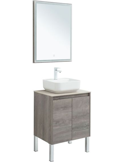 Купить Мебель для ванной Aquanet Nova Lite 60 дуб рошелье (2 дверцы) (00302533) по цене 38631 руб., в Санкт-Петебруге в интернет магазине 100-Систем, а также дургие товары AQUANET из раздела Готовые решения для ванной комнаты и Мебель для ванной комнаты
